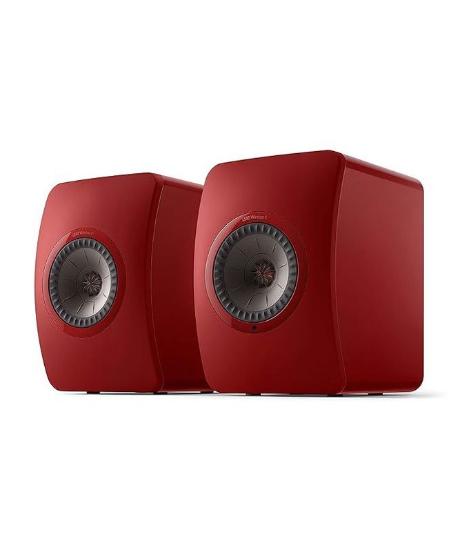 KEF LS50 Wireless II WLAN HiFi Speaker System, Crimpson Red