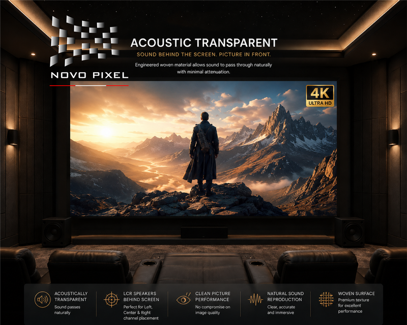 Novo Pixel Fixed Frame Screen 120 inch