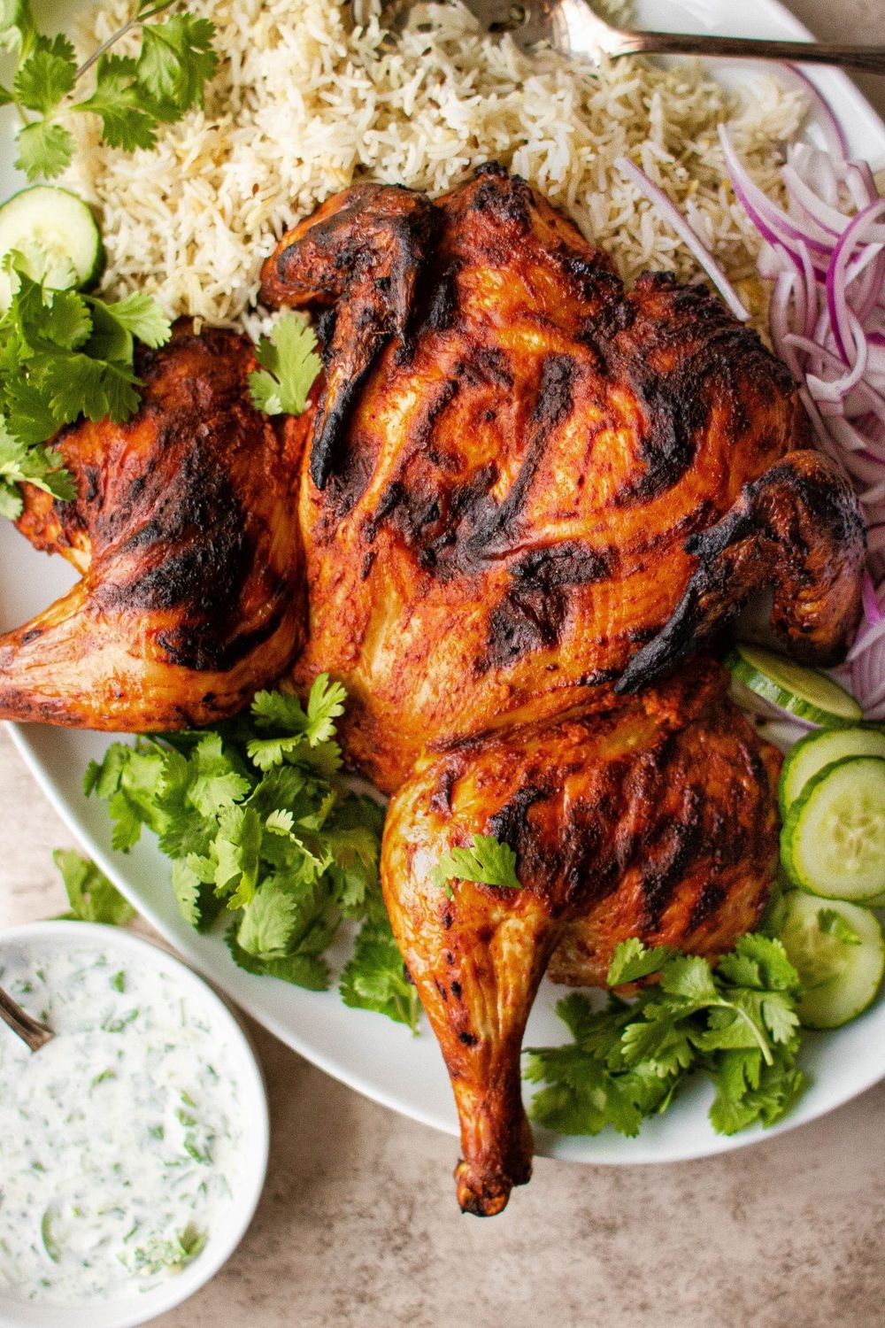 Premium Tandoori-Marinated Spatchcock Spring Chicken (800g)