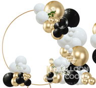 Half Balloon Circle Ring