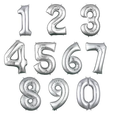 Silver Mylar Helium Number