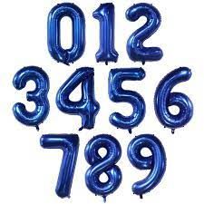 Royal Blue Mylar Helium Number