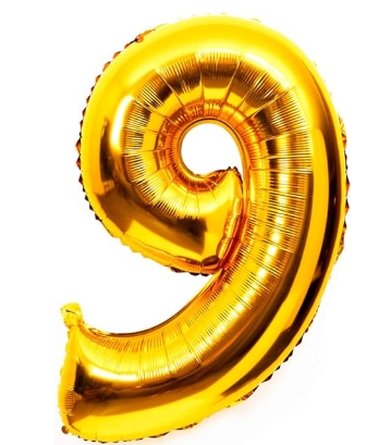 Foil/Mylar Helium Number 9