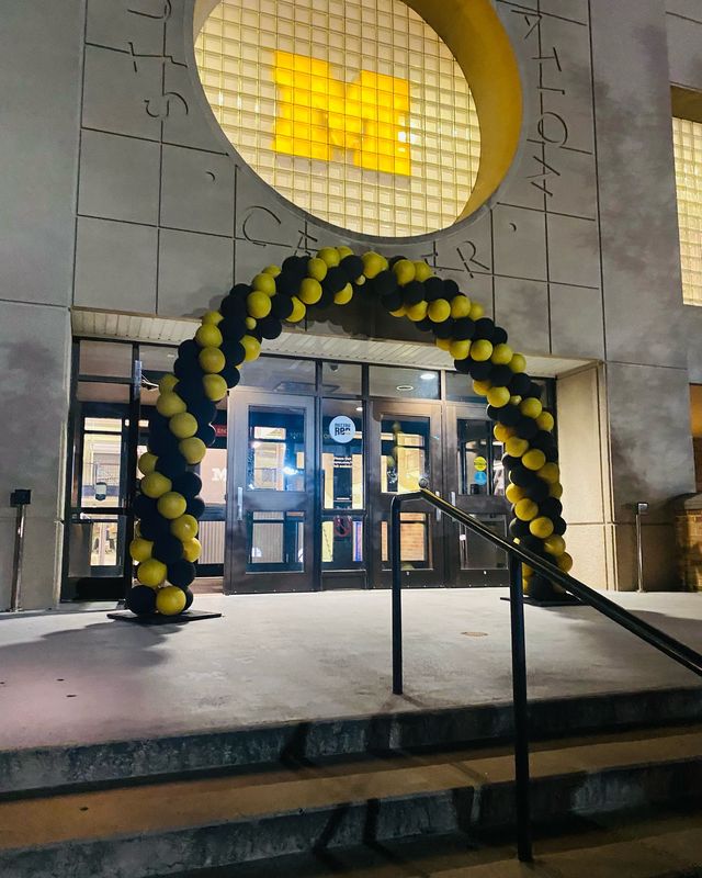 15 ft Gold and Black Balloon XL Arch