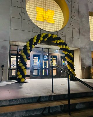 15 ft Gold and Black Balloon XL Arch