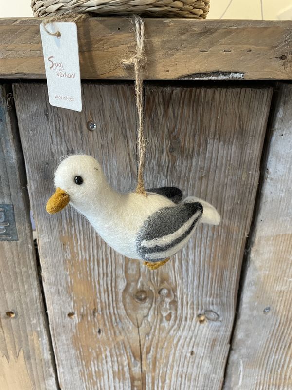 Sjaal Met Verhaal Hanger Meeuw