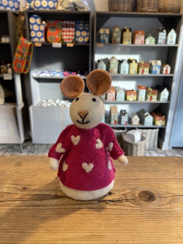 Sjaal Met Verhaal Sweetheart Fuchsia Muis