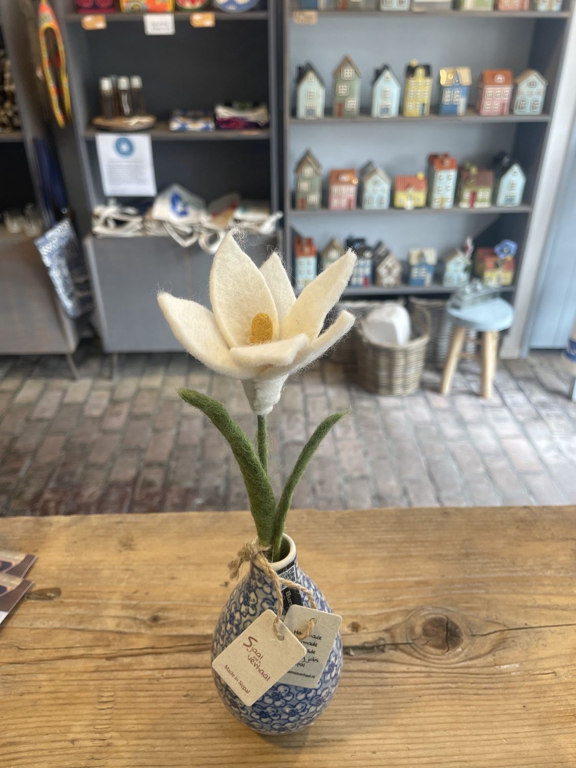 Sjaal Met Verhaal Krokus Wit