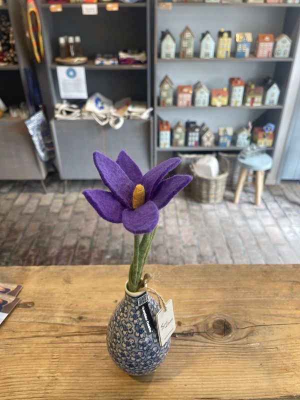 Sjaal Met Verhaal Krokus Paars