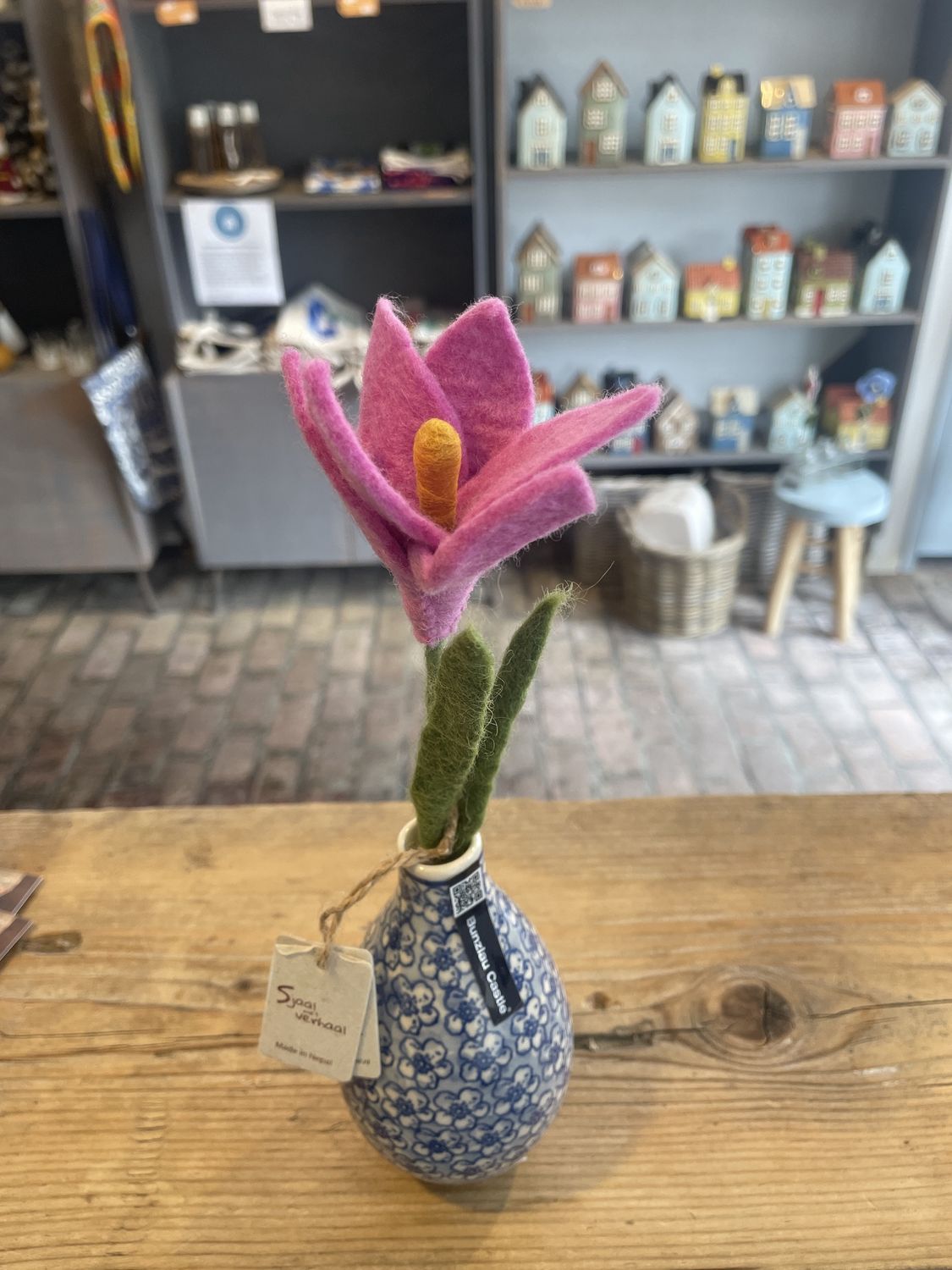 Sjaal Met Verhaal Krokus Roze