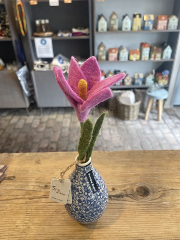 Sjaal Met Verhaal Krokus Roze