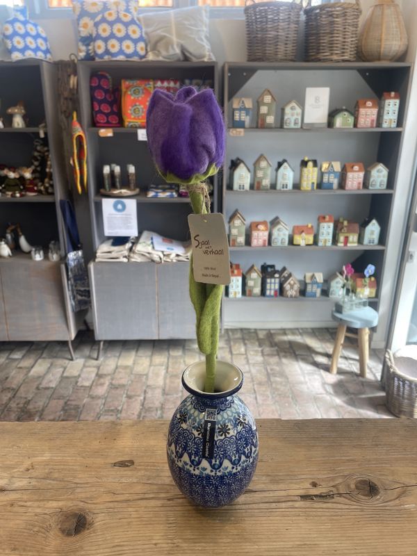 Sjaal Met Verhaal Tulp Paars