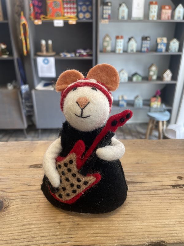 Sjaal Met Verhaal Muis Rockstar!