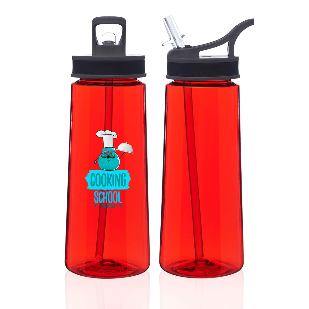 22 oz. Sports Water Bottles with Straw
