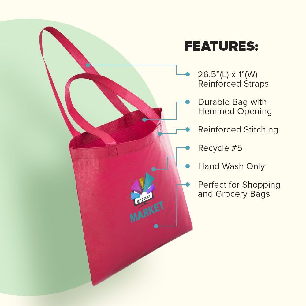 Popular Non-Woven Reusable Tote Bags