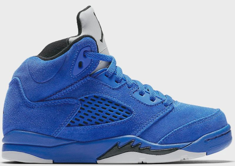 Jordan 5 Retro Blue Suede • Pre-Owned