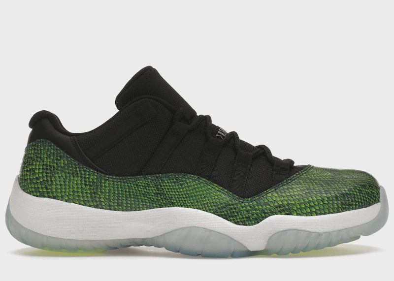 Jordan 11 Retro Low Green Snakeskin • Pre-Owned