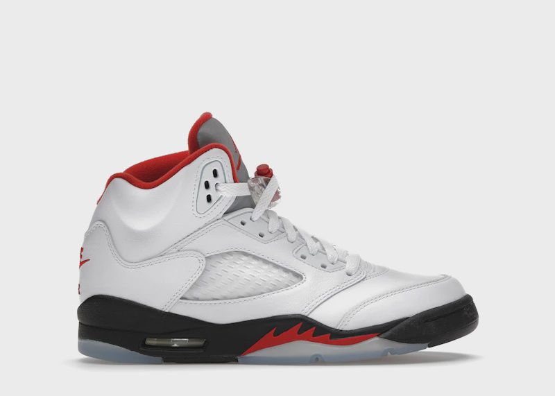 Jordan 5 Retro Fire Red Silver Tongue (2020) • New