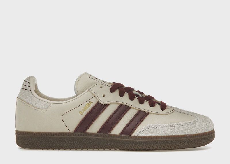 adidas Samba OG Wonder White Maroon (W) • New