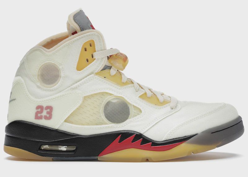 Jordan 5 Retro Off-White Sail • Pre-Owned