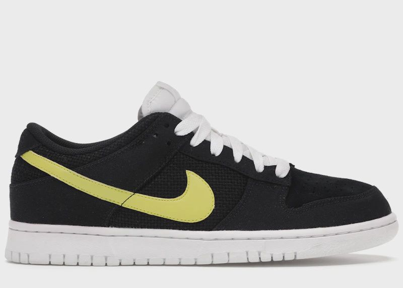 Nike Dunk Low Black Electrolime White • Pre-Owned