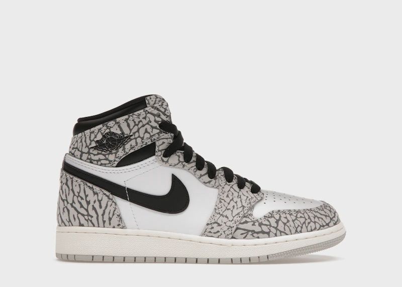 Jordan 1 Retro High Og White Cement • New