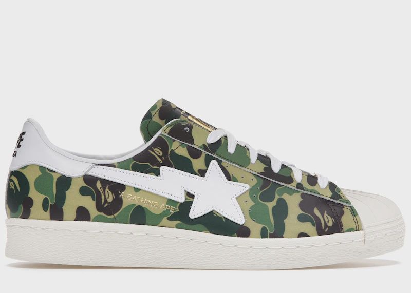 adidas Superstar Bape ABC Camo Green • New