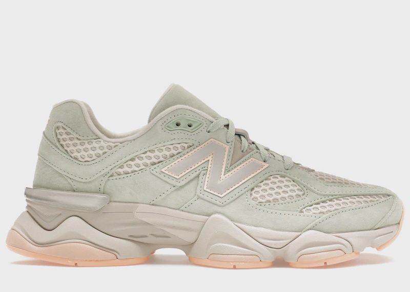 New Balance 9060 The Whitaker Group Missing Pieces Silver Moss Green • Pre-Owned