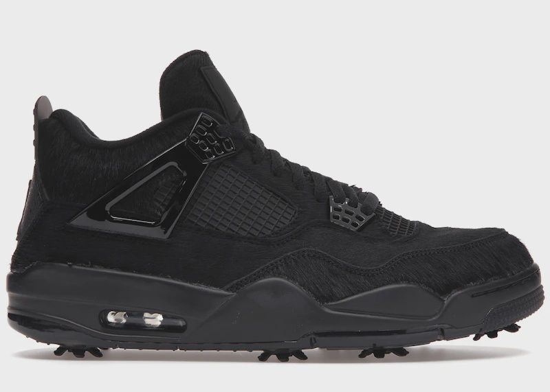 Jordan 4 Retro Golf Black Cat Pony Hair • Pre-Owned