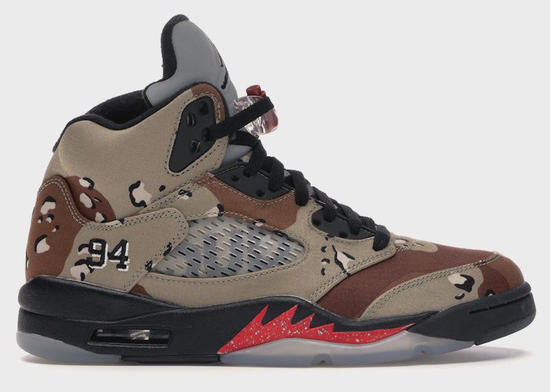 Jordan 5 Retro Supreme Desert Camo • Pre-Owned