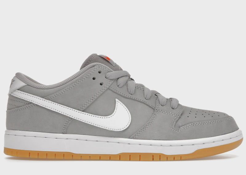 Nike Sb Dunk Low Pro Iso Orange Label Wolf Grey Gum • New