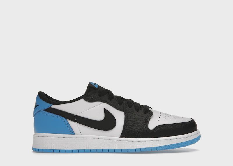 Jordan 1 Retro Low Og Black Dark Powder Blue (GS) • New