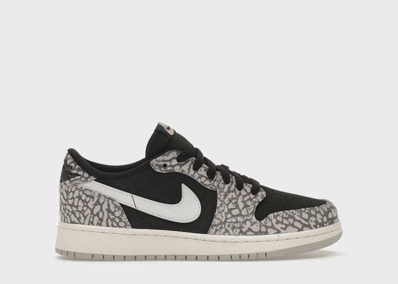 Jordan 1 Retro Low Og Black Cement • New