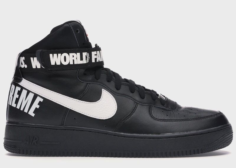 Nike Air Force 1 High Supreme World Famous Black • Pre-Owned