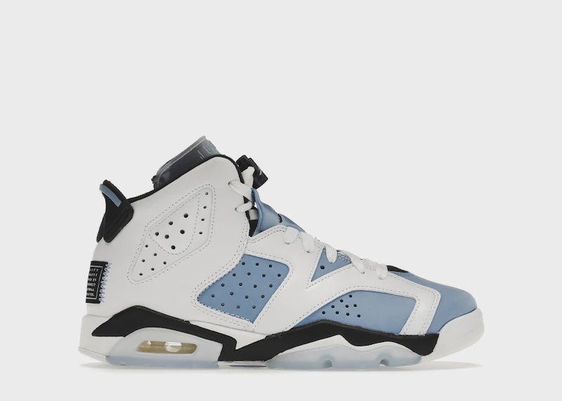 Jordan 6 Retro Unc White (GS) • New