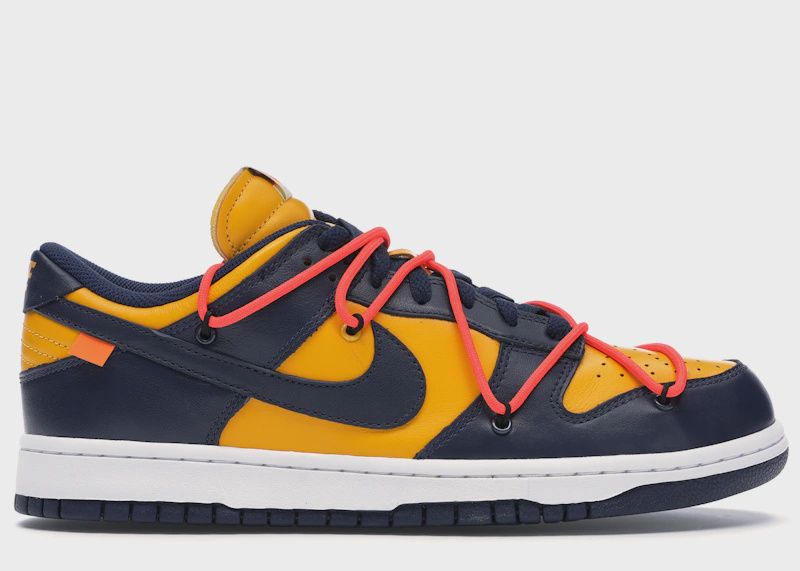 Nike Dunk Low Off-White University Gold • Pre-Owned