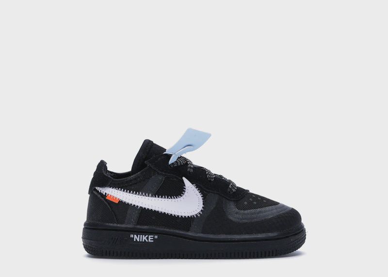 Nike Air Force 1 Low White Black Swoosh (TD) • New