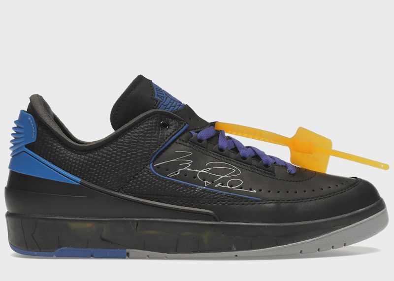 Jordan 2 Retro Low Sp Off-White Black Blue • New