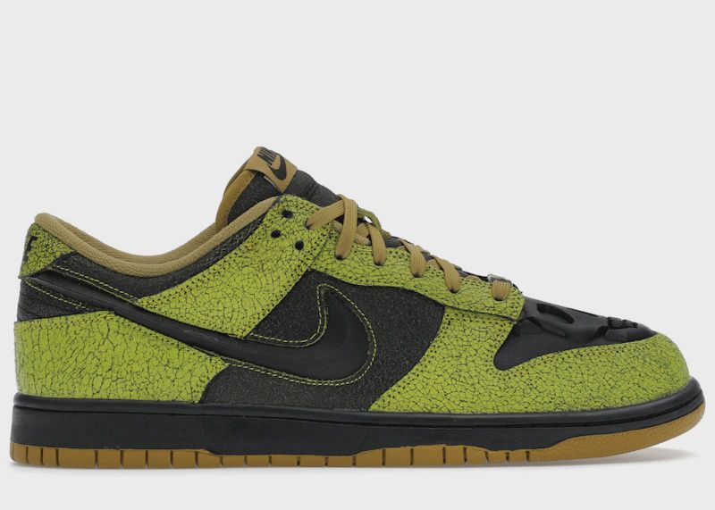 Nike Dunk Low Retro Qs Halloween Skull • New