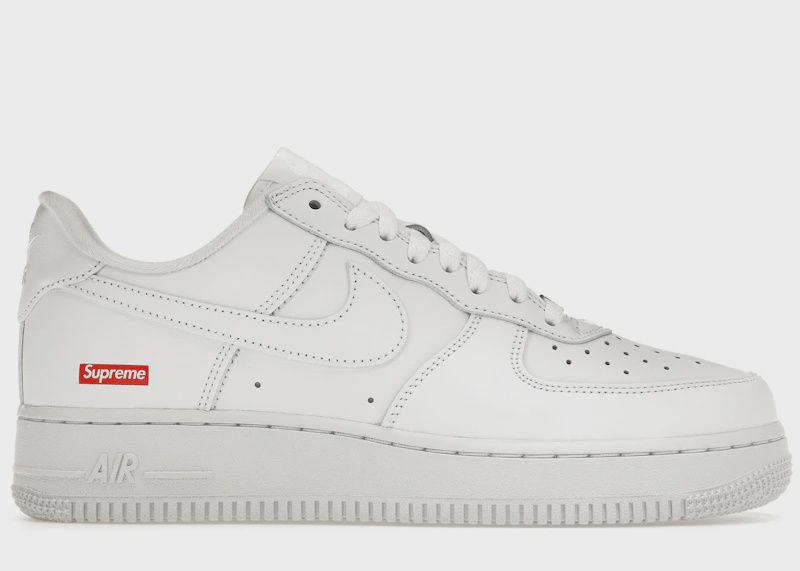 Nike Air Force 1 Low Supreme White • New