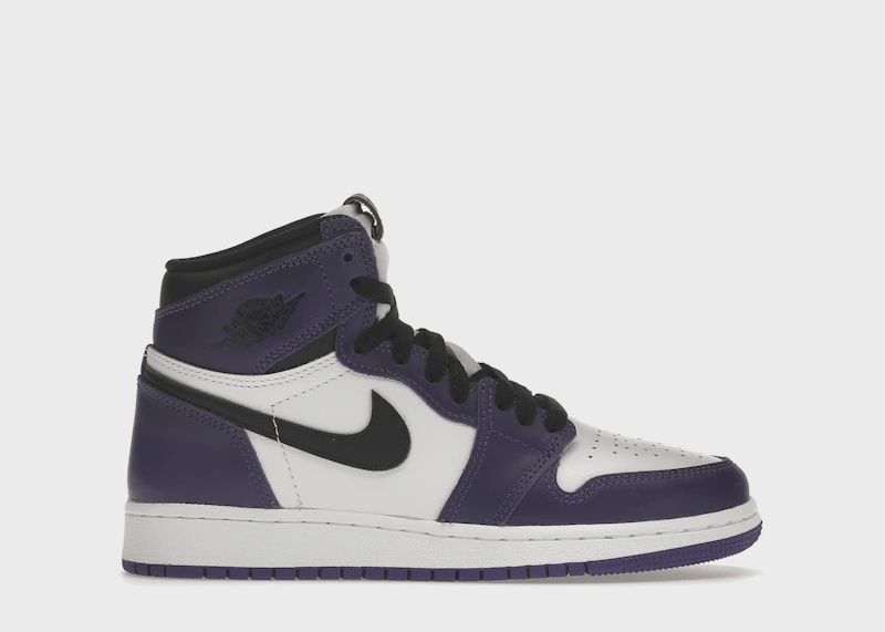 Jordan 1 Retro High Court Purple White • New