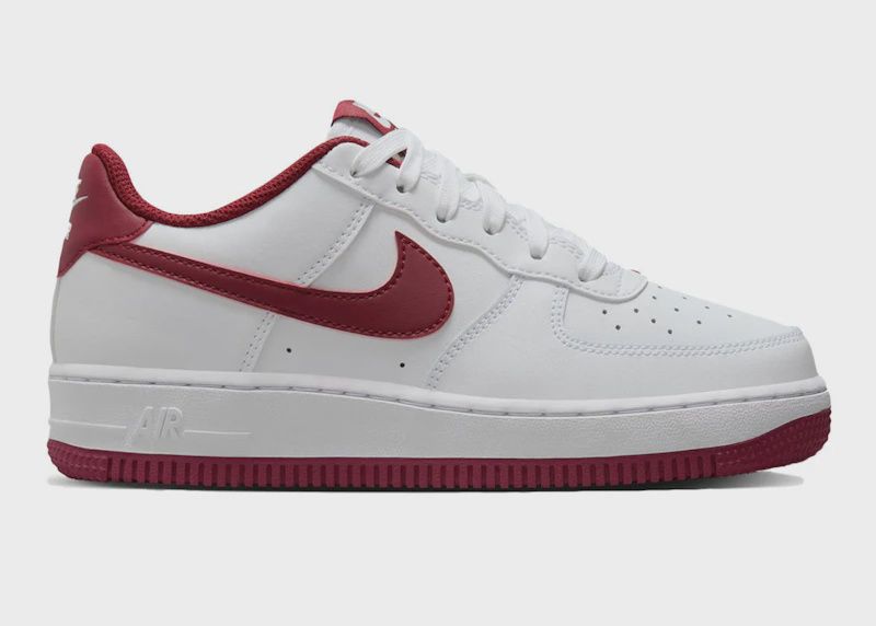 Nike Air Force 1 Low White Team Red (GS) • New