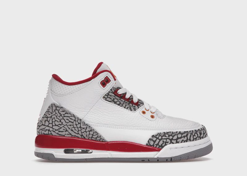 Jordan 3 Retro Cardinal Red • New