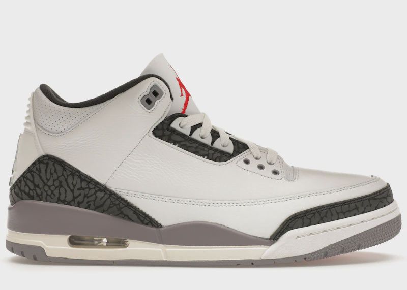 Jordan 3 Retro Cement Grey • Pre-Owned