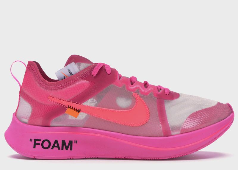 Nike Zoom Fly Off-White Pink • Pre-Owned
