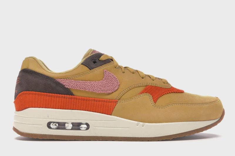 Nike Air Max 1 Crepe Wheat Gold Rust Pink • Pre-Owned