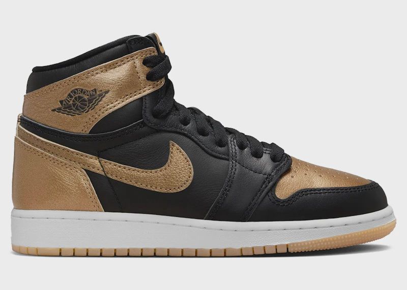 Jordan 1 Retro High OG Black Metallic Gold • New
