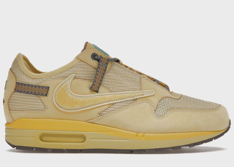 Nike Air Max 1 Travis Scott Cactus Jack Saturn Gold • New