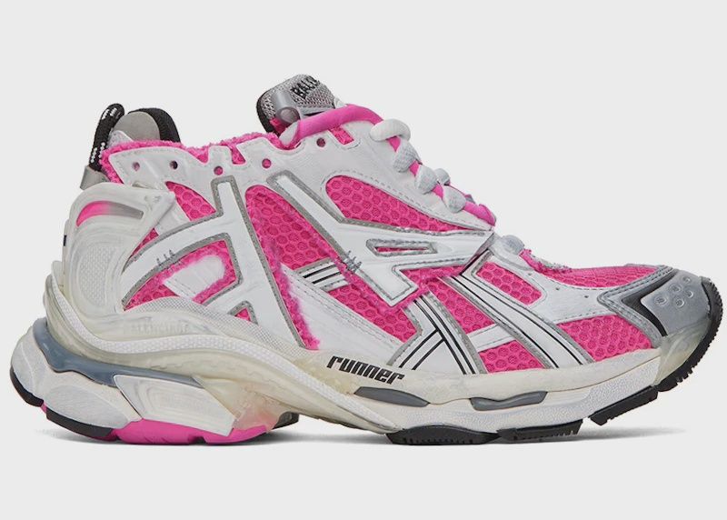 Balenciaga Runner Silver Black Pink • Pre-Owned