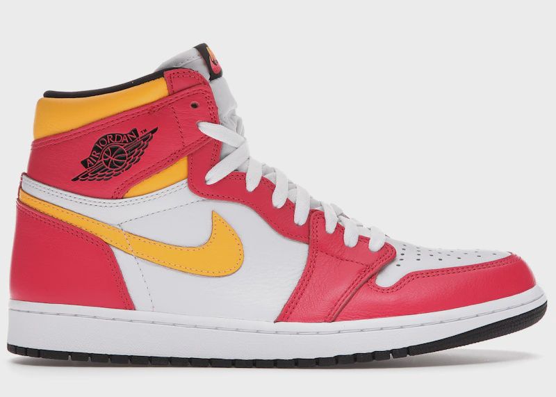 Jordan 1 Retro High Og Light Fusion Red • New